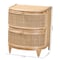 Baxton Studio Oleta Modern Bohemian Natural Brown Rattan 2-Drawer Nightstand 230-13152-ZORO - alternate 6